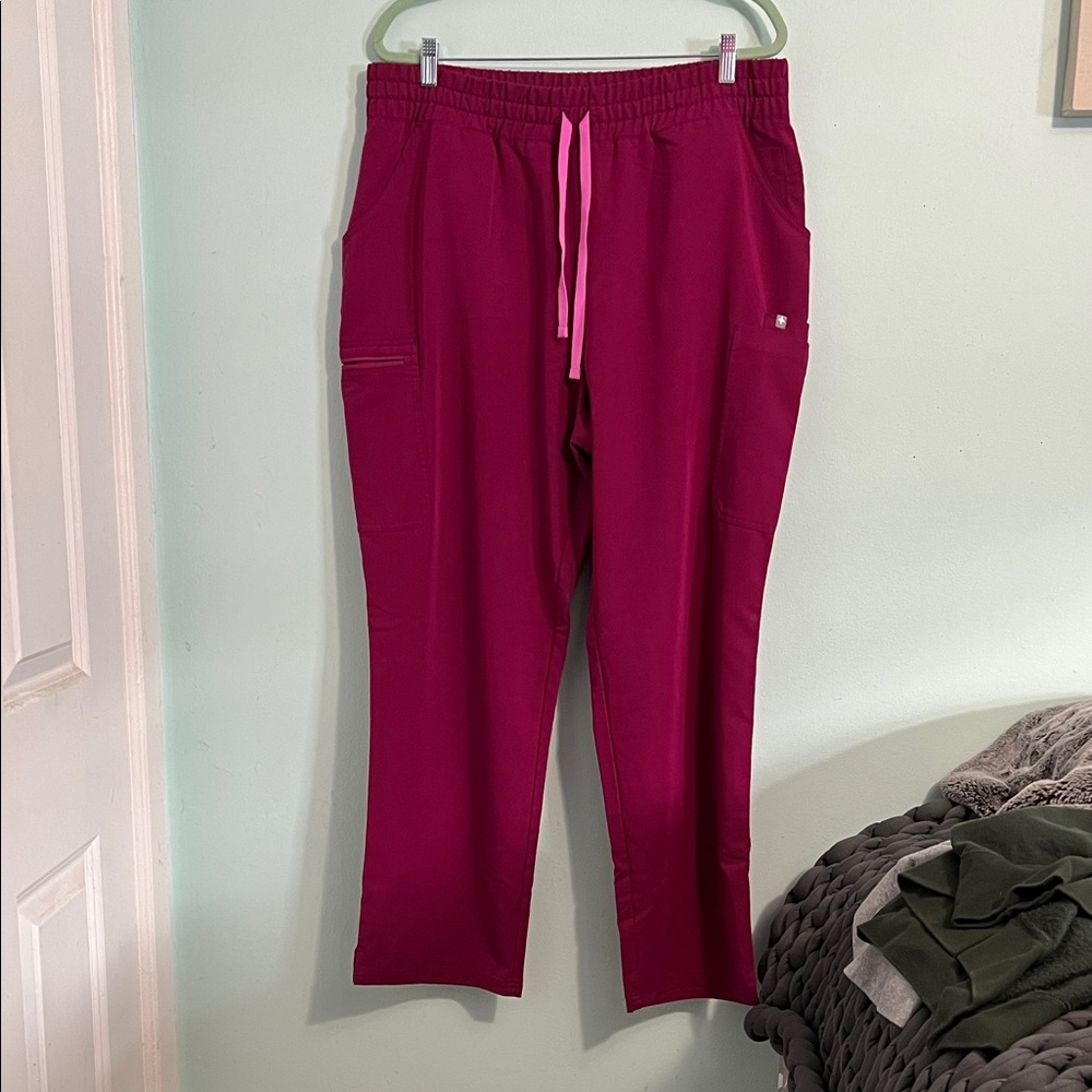 Figs High Waisted Yola Skinny Scrub Pants *Scrunch Waistband*